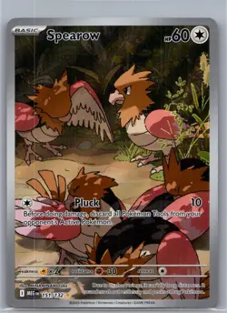 Spearow 151/132 Illustration Rare Mega Evolution Pokemon Holo Near Mint - Image 1