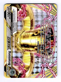 Bronzong BREAK XY - Fates Collide #62 (2016) Rare BREAK Holo NM Pokemon - Image 1