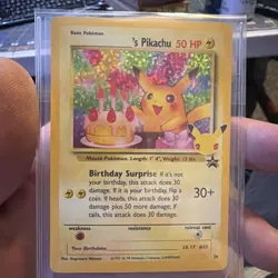 Pokemon 25th Anniversary _____’s Pikachu Birthday Promo #24 NM Celebrations - Image 1