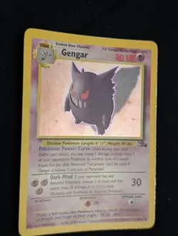 Pokemon Gengar 5/62 Fossil Holo Rare Unlimited Vintage TCG 5/62 - Image 3