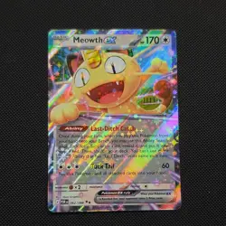 Pokemon Meowth EX Holo Card 062/088 POR 170 HP Basic 2026 - Image 1