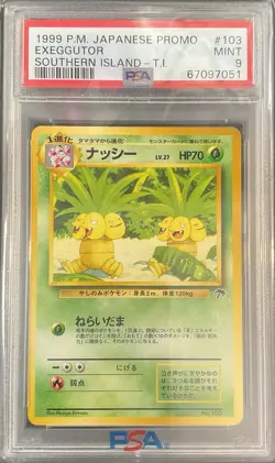 PSA 9 Exeggutor 103 1999 Pokemon Japanese Southern Islands Promo - Image 1