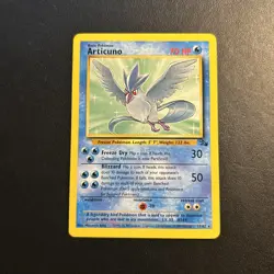 Articuno 17/62 Fossil Unlimited Pokemon Card Regular Rare Lightly Played LP - Image 1