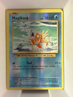 MAGIKARP 33/108 COMMON EVOLUTIONS POKEMON REVERSE HOLO LP - Image 1