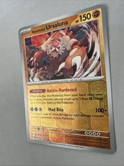 Pokemon TCG * SV Shroulded Fable * 25/64 Bloodmoon Ursaluna REVERSE HOLO Rare NM - Image 2