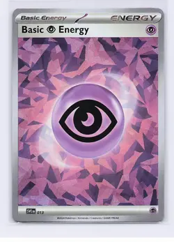 BASIC PSYCHIC ENERGY (CRACKED ICE HOLO) HOLO SVE: SCARLET & VIOLET POKEMON NM - Image 1