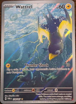 Pokemon TCG Wattrel 178/167 SV06 Twilight Masquerade Illustration Rare Holo - Image 1