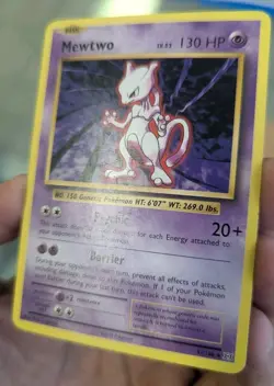 2016 POKEMON MEWTWO 51/108 XY EVOLUTIONS SET PRE OWNED USED CARD - Image 3