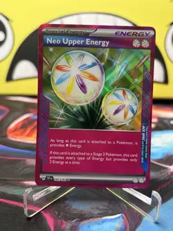 Pokemon TCG Neo Upper Energy 162/162 SV05 Temporal Forces Ace SPEC Holo - Image 1