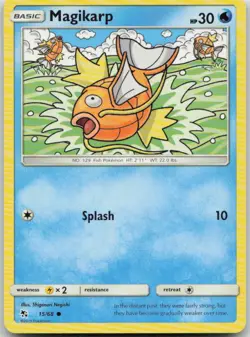 Magikarp 15/68 Hidden Fates Common Pokemon MP - Image 1