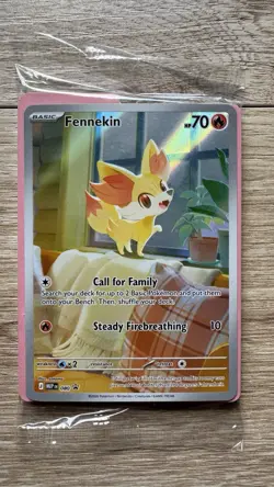 Pokemon Fennekin 080 - Mega Evolution Promo Holo Card NM (NEW-SEALED) - Image 1