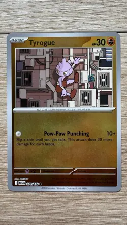 Pokemon Tyrogue 071/132 - ME01: Mega Evolution Common Reverse Holo Card NM - Image 1
