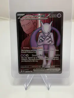 Team Rocket's Mewtwo ex 213/182 Sv10: UT Ultra Rare Destined Rivals Holo NM - Image 1