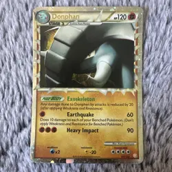 Donphan Prime 107/123 Ultra Rare Heart Gold Soul Silver Pokemon HP - Image 1