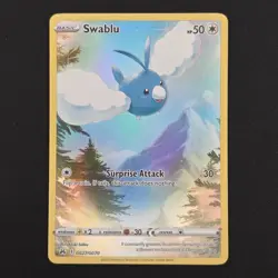 Pokemon TCG Card Swablu GG27/GG70 Crown Zenith Galarian Gallery - NM - Image 1