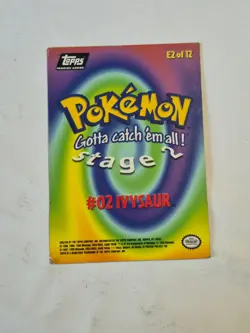 Ivysaur #61 Topps Black Logo The First Movie Trading Cards Pokemon Non-Holo LP - Image 2