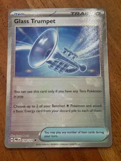 Pokemon TCG Glass Trumpet 110/131 Prismatic Evolutions (Poke Ball Pattern) - Image 1