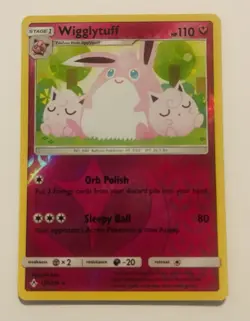 Lightly Played Wigglytuff - 135/214 - Rare - Reverse Holo Pokemon Unbroken Bonds - Image 2