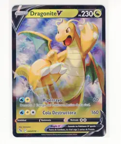 1x ~ESP~ SPANISH Dragonite V 049 Go Pokemon Card (Z1) - Image 1