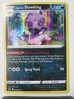 HOLO Galarian Slowking 098/198 - NM - RARE Chilling Reign Pokemon Card - Image 1