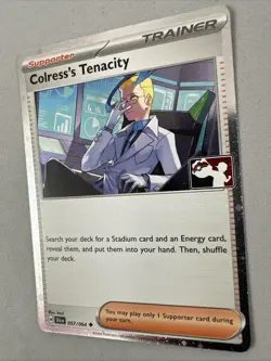 Pokemon TCG * SV Shroulded Fable * 57/64 Colress's Tenacity HOLO STAMPED NM - Image 2