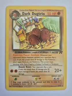 Dark Dugtrio 23/82 - Team Rocket - Unlimited - Near Mint Pokemon TCG - Image 1