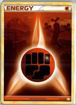 Fighting Energy 120/123 Common HeartGold & SoulSilver Pokemon Moderately Played - Image 1