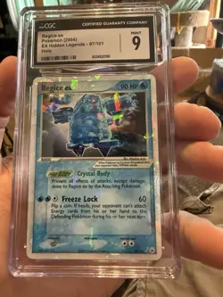 Pokemon Regice ex EX Hidden Legends Holo Rare #97 CGC 9 Mint - Image 1