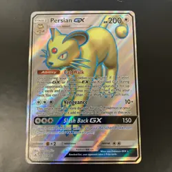 Pokemon TCG Persian GX 207/214 Unbroken Bonds Full Art Ultra Rare NM Minty! - Image 1