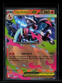 Pokemon 2025 Mega Evolution – Phantasmal Flames Mega Charizard X EX SAR #029 - Image 1