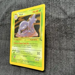 Pokemon Muk Fossil 13/62 Holo Rare Unlimited 70 HP English 1999 Wizards - Image 3