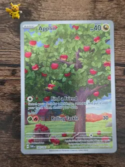 The Pokemon Company Pokemon TCG Applin 185/167 SV06 Twilight Masquerade Holo IR - Image 1