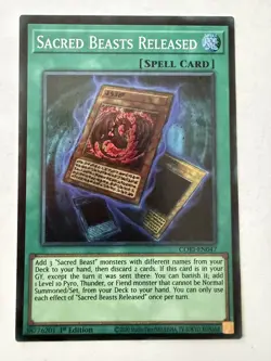 Yugioh - Sacred Beasts Released - Super - 1st - CORI-EN047 - NM - Image 1