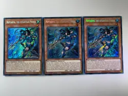 3 x Neptabyss, the Atlantean Prince RA03-EN013 Secret Rare 1st Ed YuGiOh Playset - Image 1