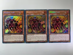 3 x Nemeses Flag RA03-EN024 Secret Rare 1st Edition YuGiOh Playset - Image 1