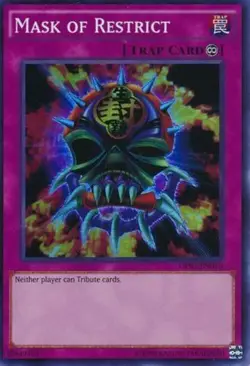 Yugioh! MP Mask of Restrict - OP02-EN010 - Super Rare Moderately Played, English - Image 1