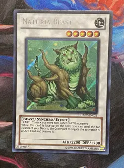 Yu-Gi-Oh! TCG Naturia Beast Ha02-en026 Secret Rare Unlimited - Image 1