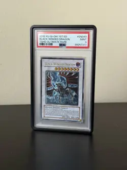 2010 YuGiOh Black Winged Dragon 1st Edition Ultimate Rare TSHD-EN040 PSA 9 - Image 1