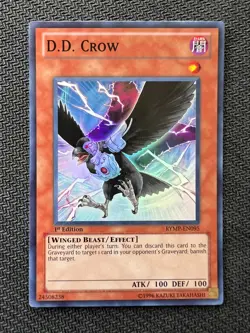 Yugioh D.D. Crow 1st Edition Super Rare RYMP-EN095 LP/NM - Image 1