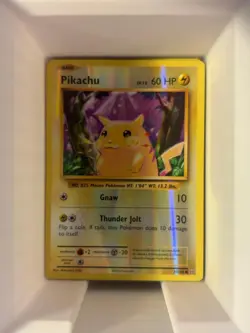 PIKACHU 35/108 COMMON EVOLUTIONS POKEMON REVERSE HOLO LP - Image 1