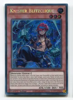 Yu-Gi-Oh! Knister Blitzclique Secret Rare CORI-DE012 - Image 1