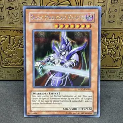 Yugioh Dark Magician Knight ROD-EN001 Prismatic Secret Rare NM - Image 1