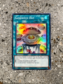 Yugioh TCG Sandwich Day MZMU-EN056 Super Rare 1st Edition NM - Image 1