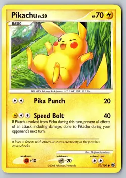 Pokemon: Pikachu Common Stormfront 70/100 LP - Image 1