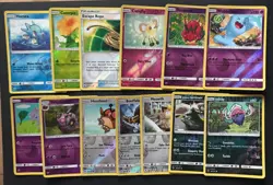 13 X Burning Shadows SM REVERSE HOLO Pokemon Cards Bundle Meowth 101/147 Horsea - Image 1