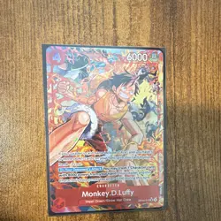 Bandai One Piece Card Game Monkey D. Luffy Alt Art Foil OP06-015 Rare 6000 - Image 1