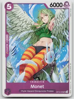 Monet OP12-076 Uncommon Legacy of the Master One Piece NM - Image 1