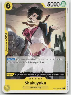 Shakuyaku OP14-107 Uncommon The Azure Sea's Seven One Piece NM - Image 1