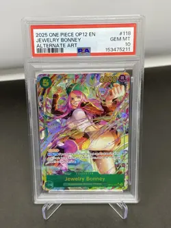 2025 ONE PIECE LEGACY OF THE MASTER #OP12-118 JEWELRY BONNEY SEC ALT ART PSA 10 - Image 1
