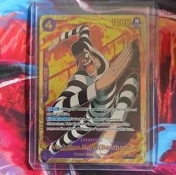 Bandai One Piece CCG Mr.2.Bon.Kurei (Bentham) EB01-061 SEC Foil Alt Art EN - Image 1